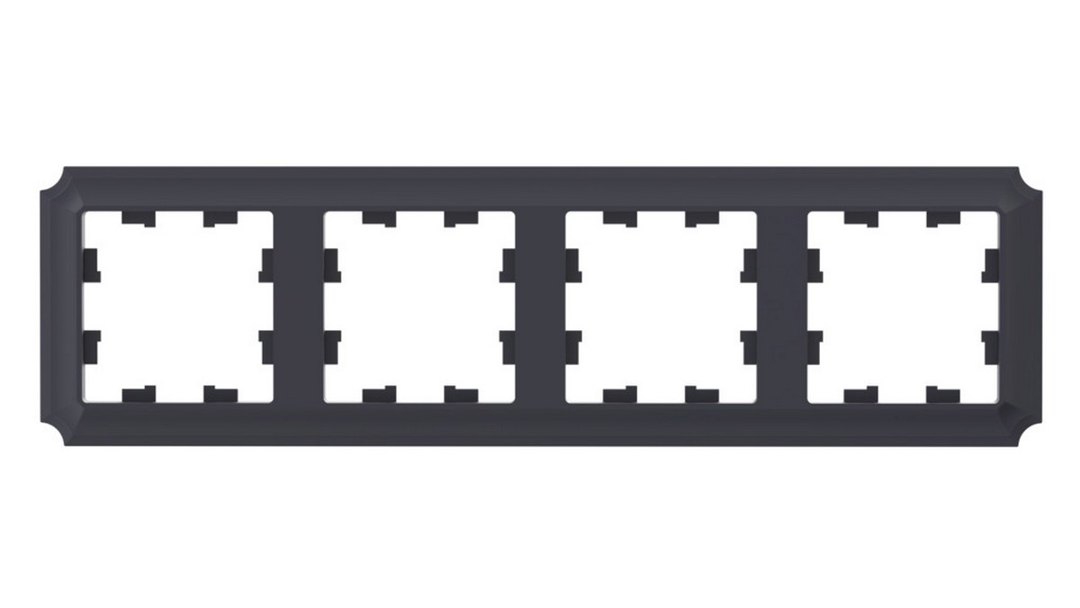 AtlasDesign Рамки Antique Рамка Systeme Electric AtlasDesign Antique Карбон 4-ая, универсальная ATN101004