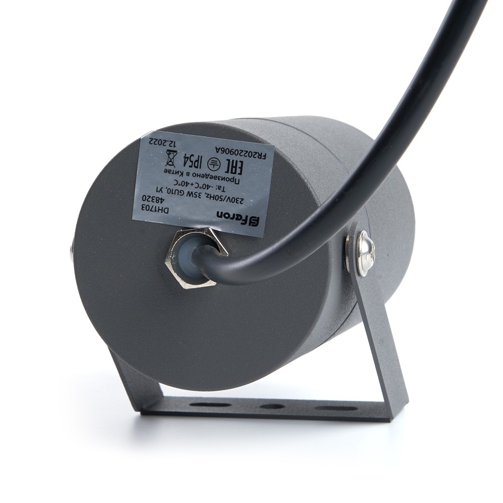 Уличные настенные светильники Светильник садово-парковый Feron DH1703 на стену GU10 230V серый 48320 