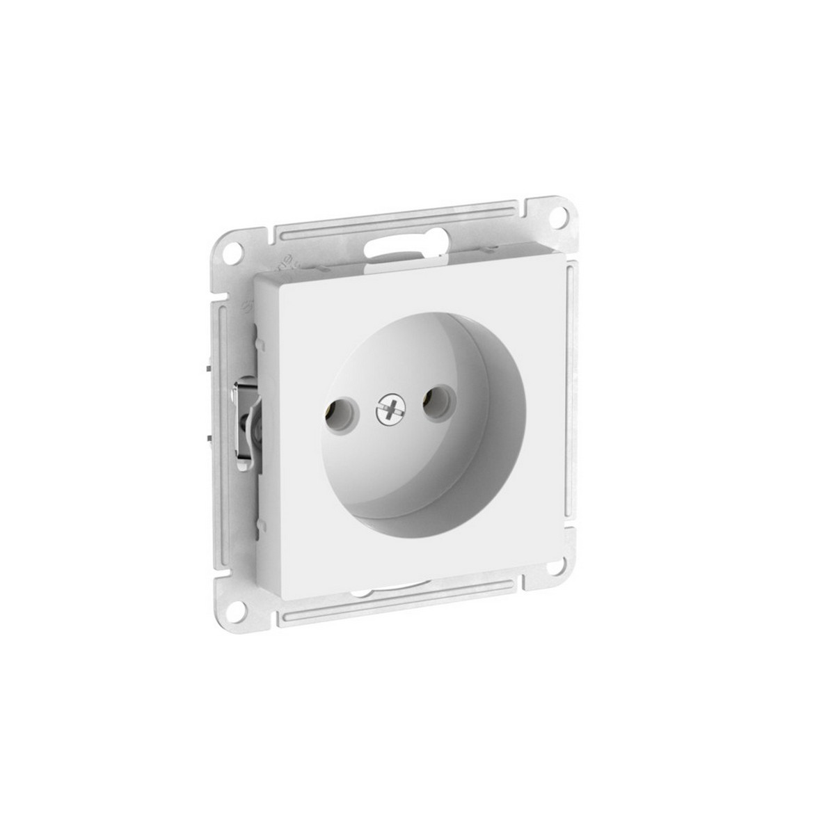 AtlasDesign Белый Розетка SE AtlasDesign Белый без заземления без шторок быстрозажим. клем. ATN000141S