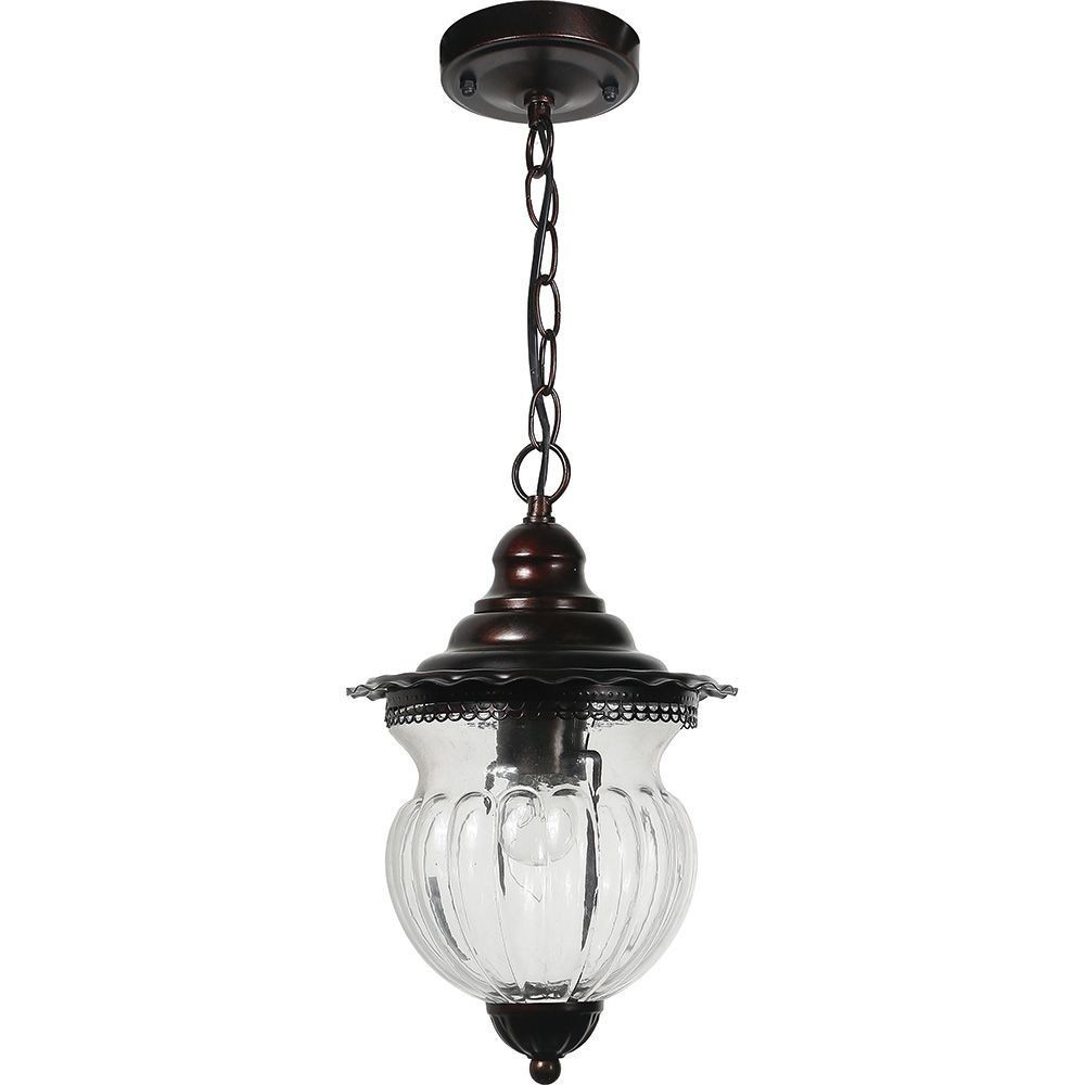 Уличные светильники на цепочке Светильник садово-парковый Feron PL595 на цепочке  60W 230V E27 коричневый 41172