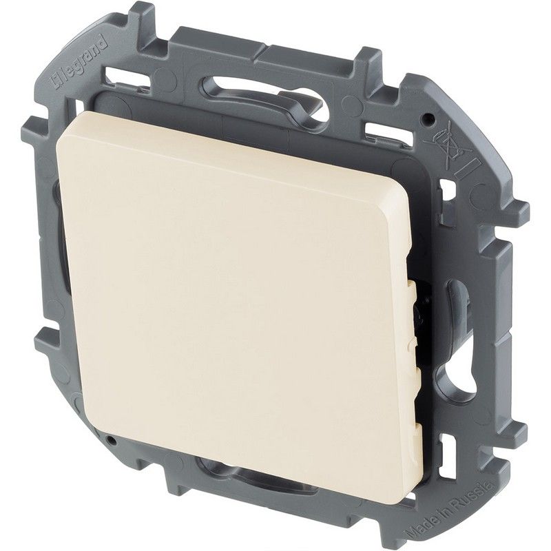 Legrand Inspiria Слоновая кость Выключатель Legrand INSPIRIA Слоновая кость одноклавишный 10 AX 250 В 673601