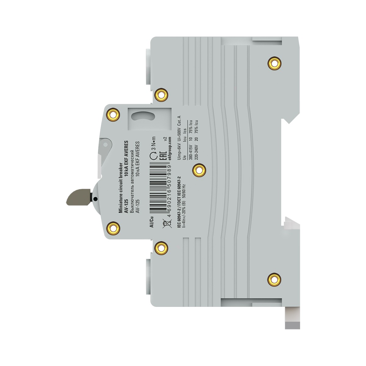 3 полюсные (трехполюсные) Автоматический выключатель EKF AVERES AV-125 3P 80A (C) 10kA mcb125-3-80C-av 