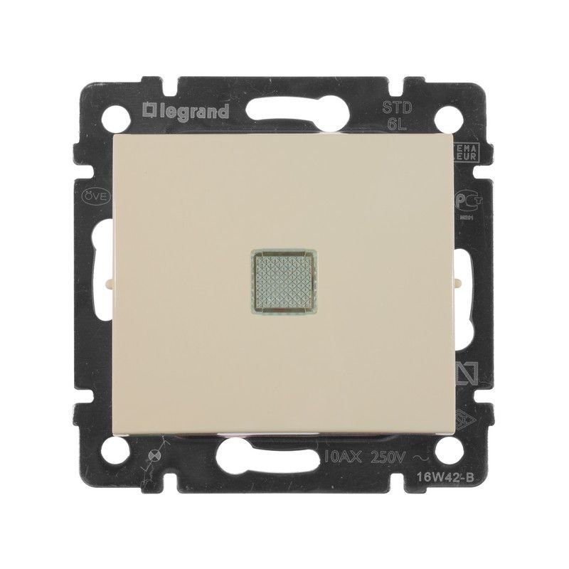 Legrand Valena Classic Кремовый Переключатель Legrand Valena Крем 1-клавишный с подсветкой 774326