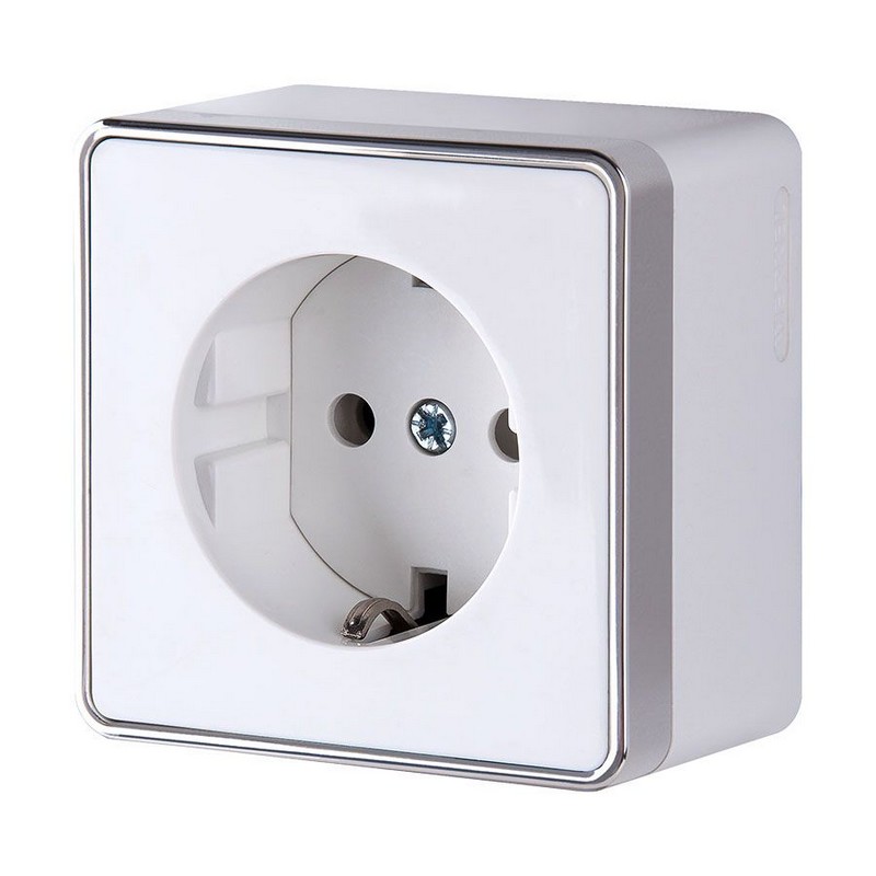 Werkel Gallant белый Розетка Werkel с заземлением Gallant (белая) W5071001