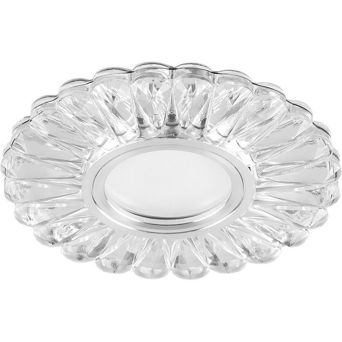 Светильники встраиваемые распродажа Светильник встраиваемый Feron CD901 со светодиодной подсветкой белый MR16 G5.3 28844 