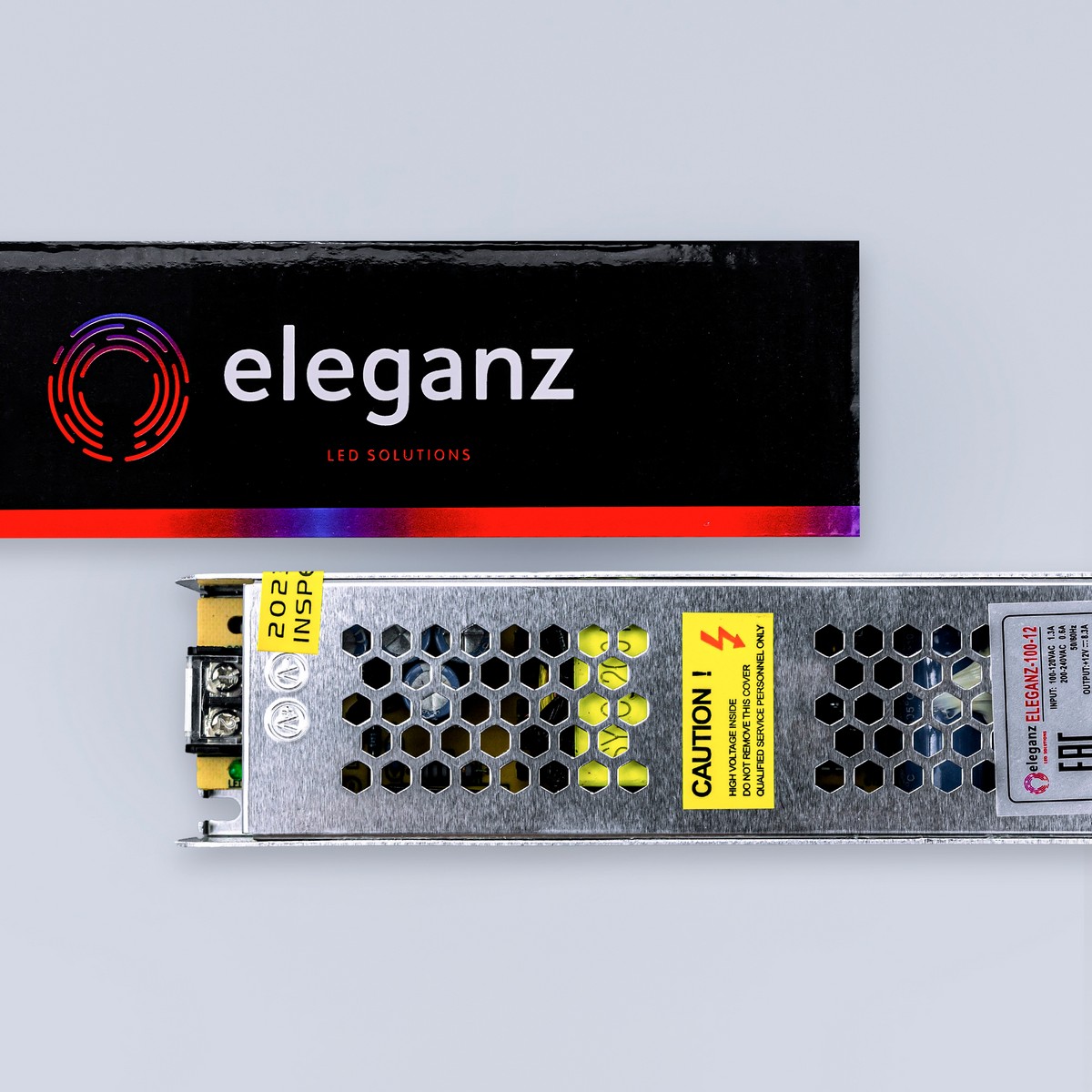 Блок питания для светодиодной ленты Eleganz 12V 100W IP20 узкий 1101