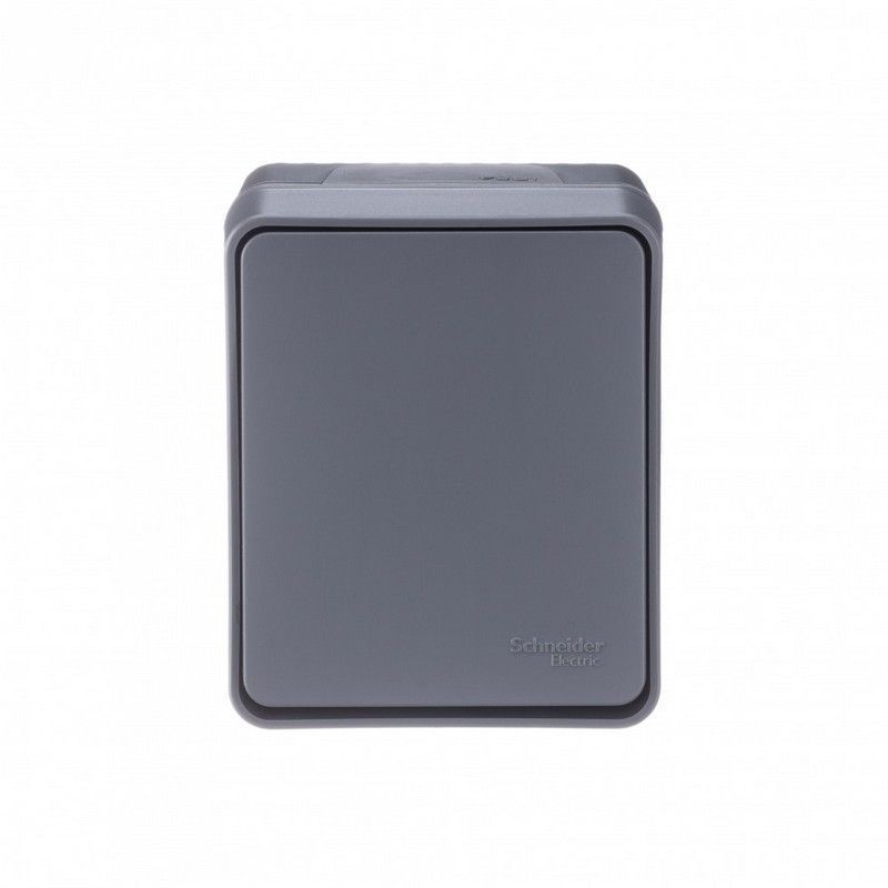 AtlasDesign Карбон Переключатель 1-клавишный Systeme Electric AtlasDesign Profi54 наружный Антрацит ATN544061