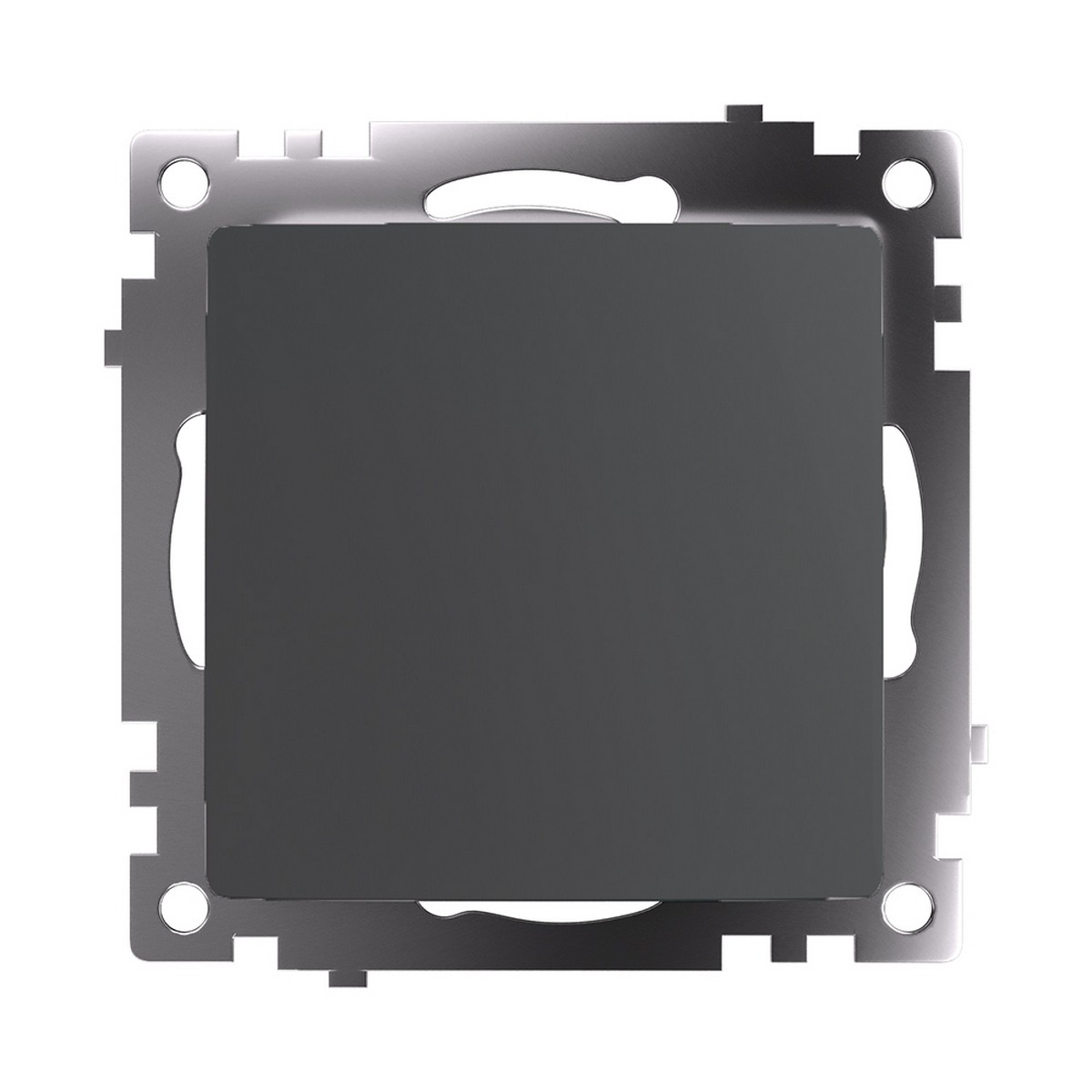 Катрин - Розетки и выключатели Stekker Выключатель 1-клавишный STEKKER GLS10-7103-06 250V 10А Катрин графит 49410