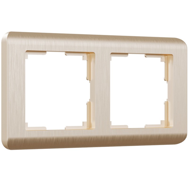 Рамки Werkel Stream Рамка Werkel Stream на 2 поста (шампань рифленый) W0022111