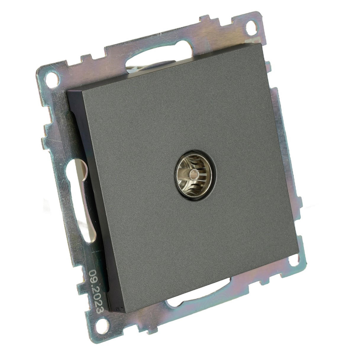 Катрин - Розетки и выключатели Stekker Розетка телевизионная 1-местная STEKKER GLS00-7108-06 75 Ом 5-862МГц Катрин графит 49419