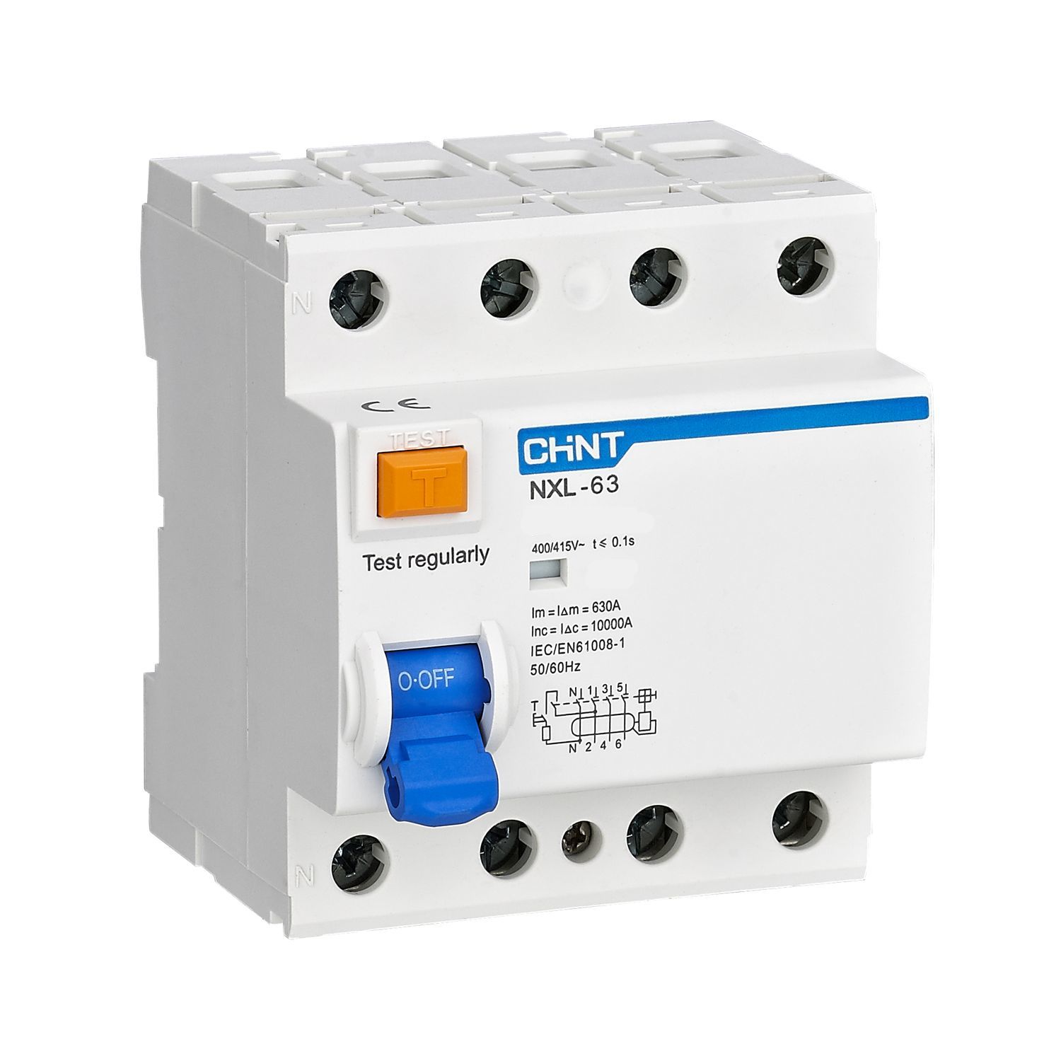 CHINT УЗО CHINT NXL-63 6kA 3P+N 40A 30mA AC (R) 280791 