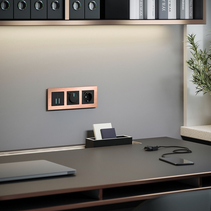 Рамки Werkel Aluminium Рамка Werkel Aluminium на 3 поста (бронза) W0031712