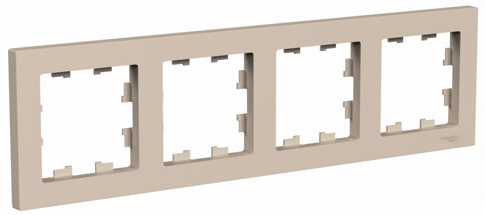 AtlasDesign Песочный Рамка Systeme Electric AtlasDesign Песочный 4-ая универсальная ATN001204