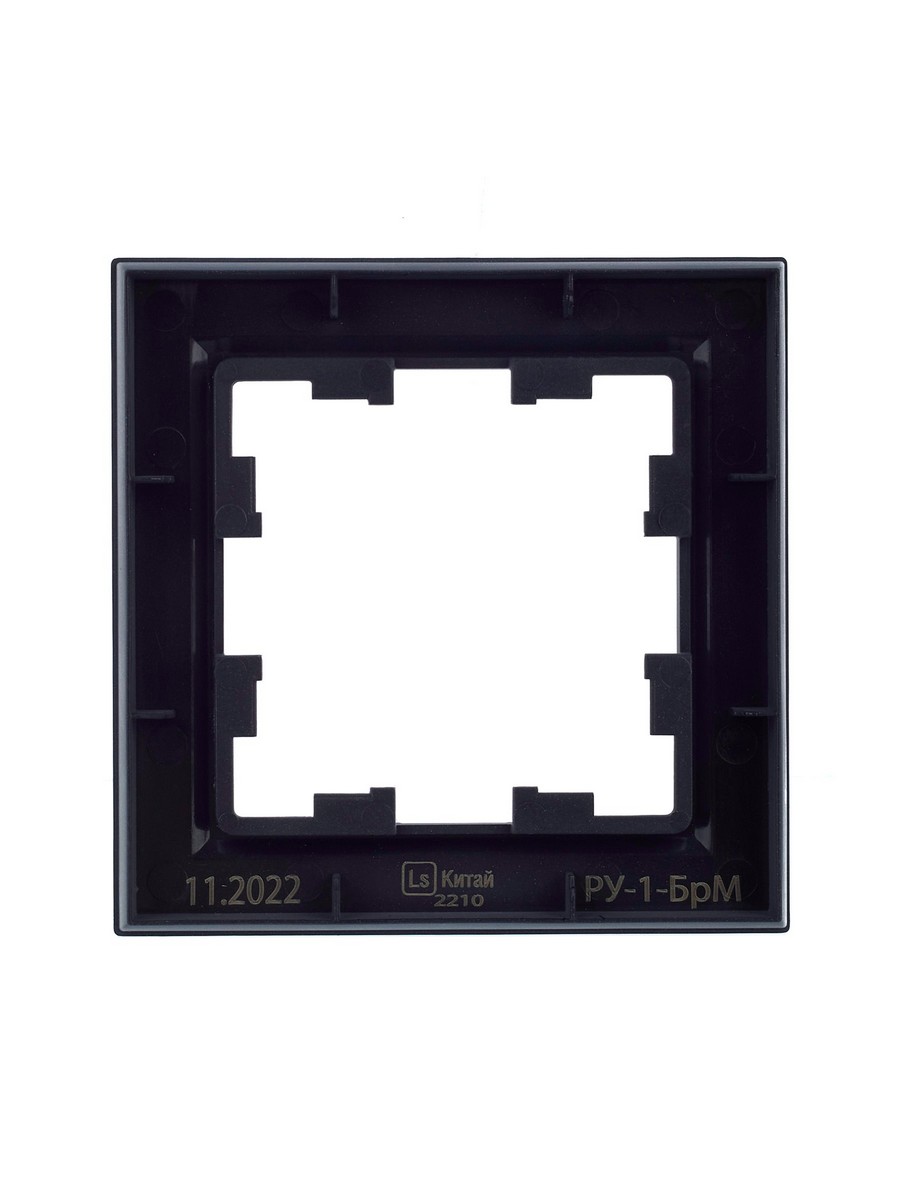 IEK Brite Рамки Рамка IEK BRITE 1-местная РУ-1-БрМ маренго BR-M12-K35