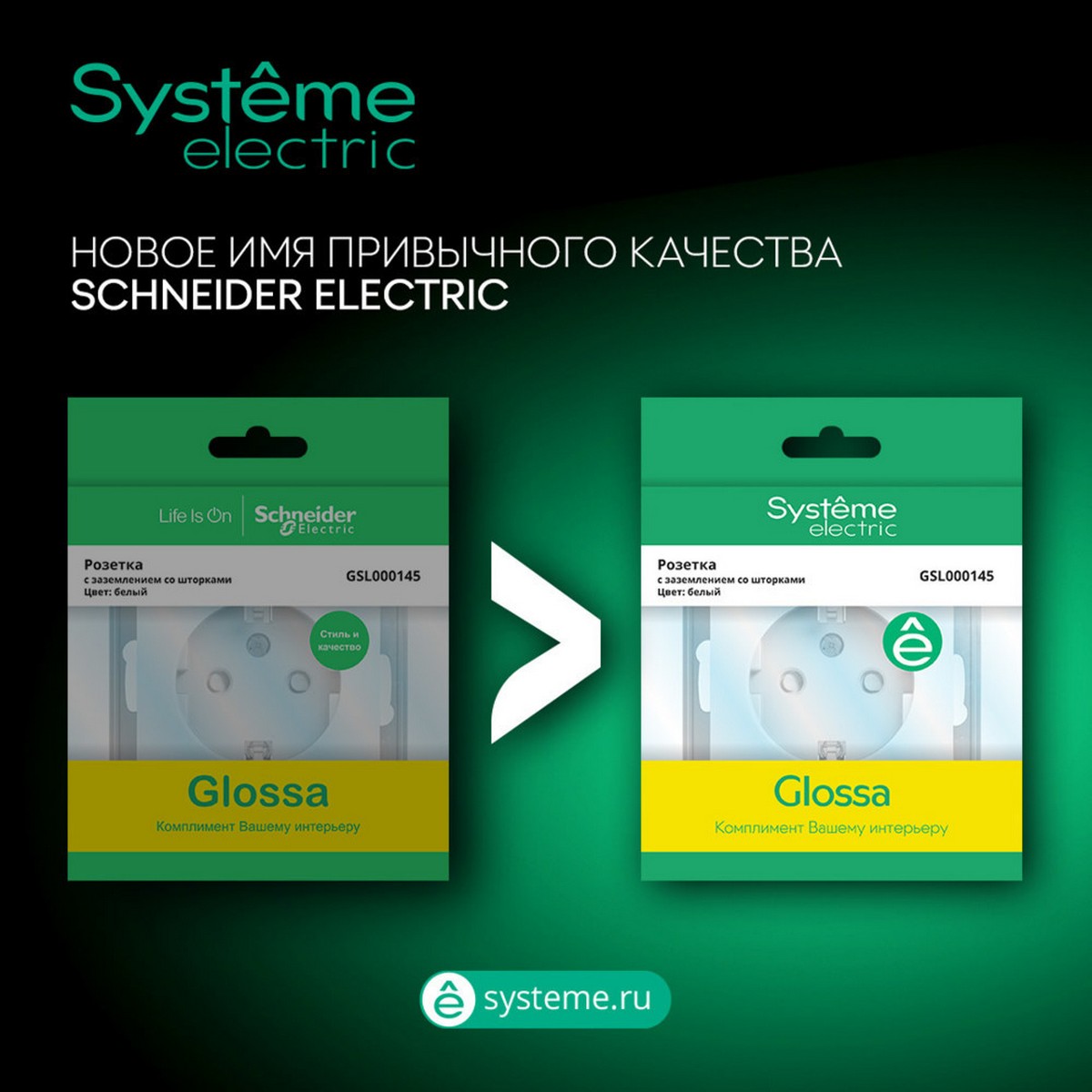 Glossa Алюминий Выключатель Systeme Electric Glossa Алюминий 2-клавишный, сх.5 GSL000351