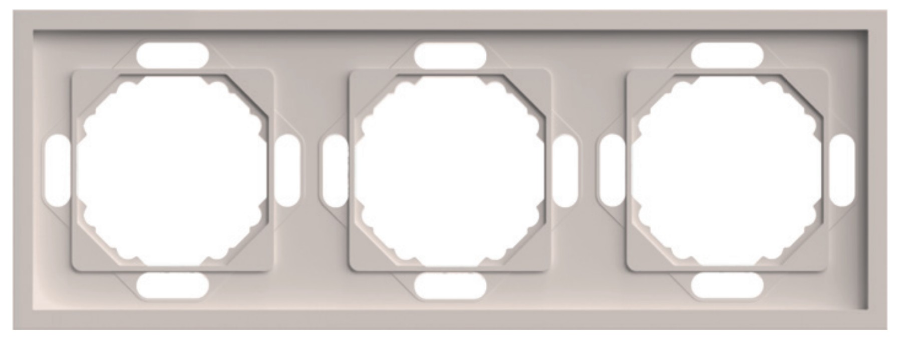 Эмили - Розетки и выключатели Stekker Рамка 3-ая STEKKER Эмили PFR00-5003-08 кашемир soft touch 49912