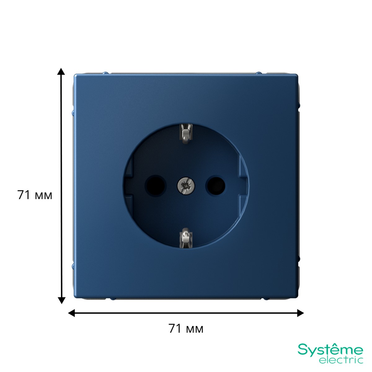 ArtGallery Аквамарин Розетка SE ArtGallery Аквамарин с заземлением со шторками, 16А быстрозажим. клем. GAL001145S