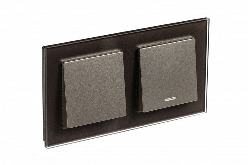 AtlasDesign Рамки Nature Рамка Systeme Electric AtlasDesign Nature Стекло мокко 2-ая ATN320602