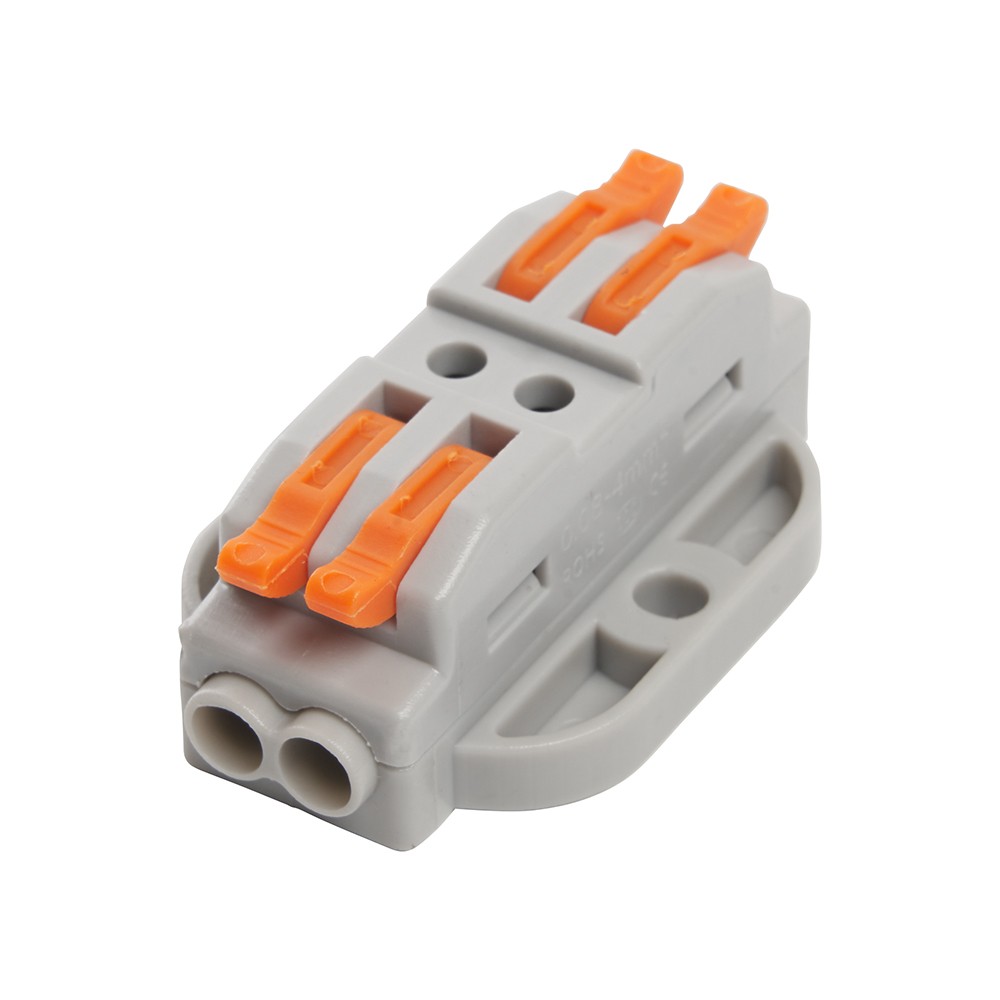 Клемма строительно-монтажная STEKKER для подключения фазных проводников 2 контактные группы (1 ввод1вывод на полюс) LD222-429 39501