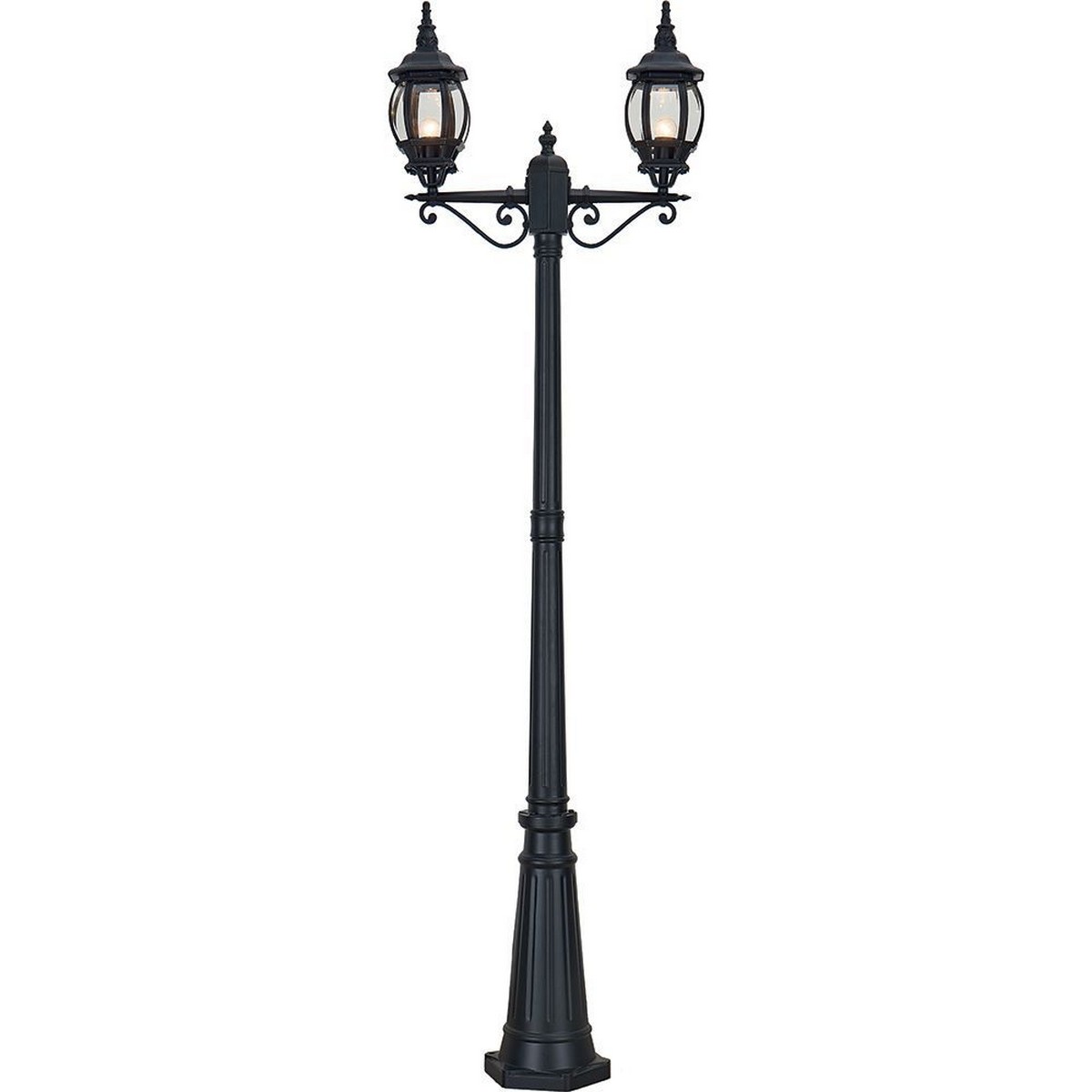 Светильник садово-парковый Feron 8114/PL8114 столб 2*100W E27 230V черный 11213