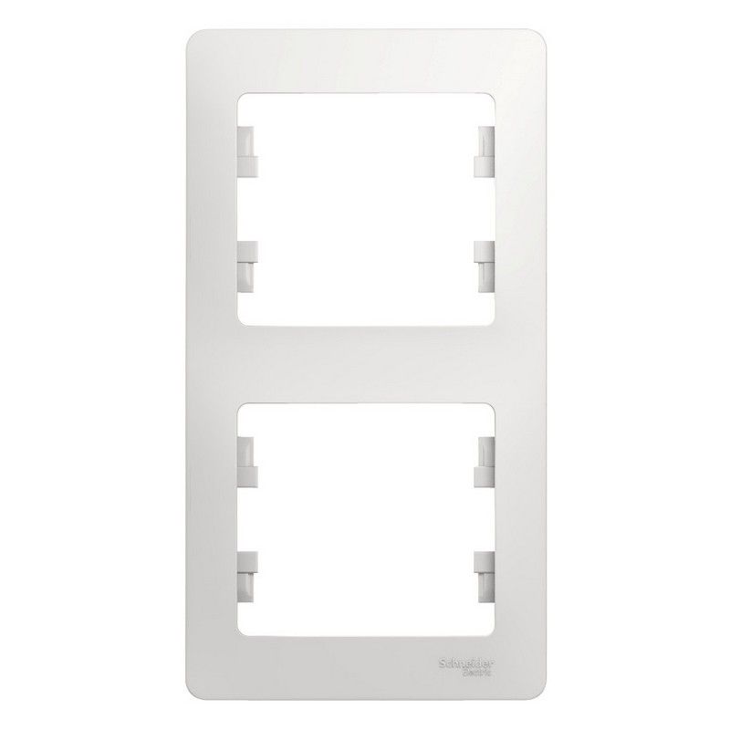Glossa Белый Рамка Systeme Electric Glossa Белый 2-я, вертикальная GSL000106