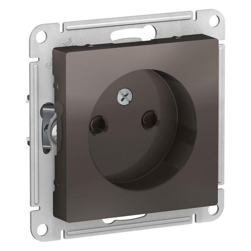 AtlasDesign Мокко Розетка Systeme Electric AtlasDesign Мокко б/з со шторками, 16А, ATN000649