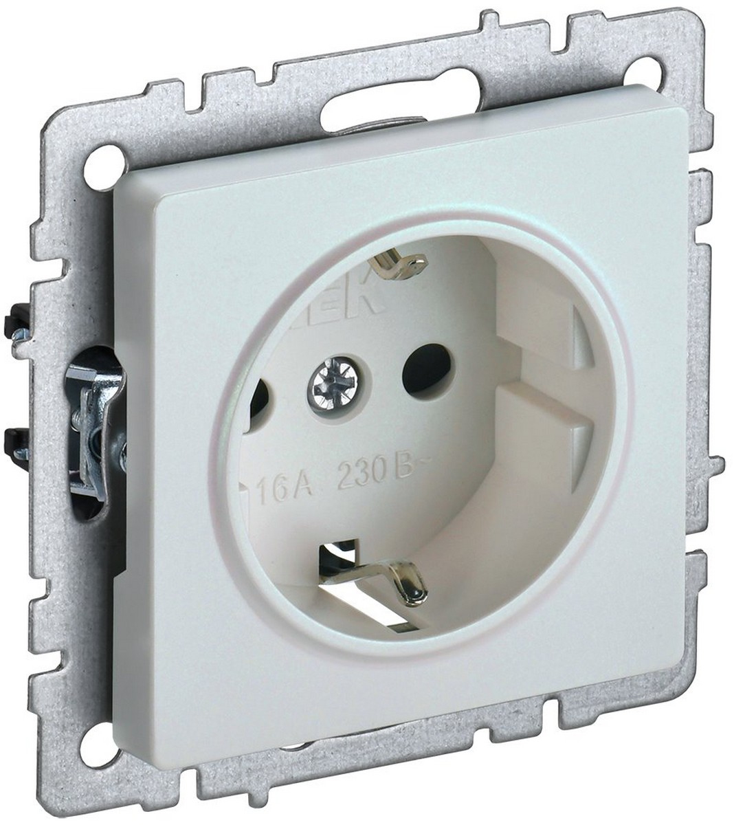 IEK Brite Жемчуг Розетка IEK BRITE с/з без шторок 16А РС11-1-0-БрЖ жемчуг BR-R11-16-K36