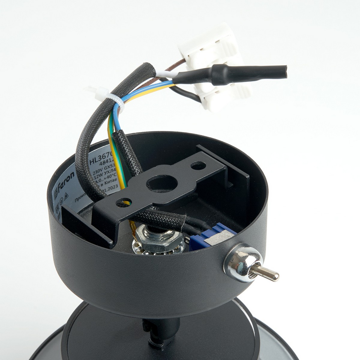 Накладные светодиодные светильники Светильник Feron HL3670 AURA 12W 230V GX53 чёрный 48412 