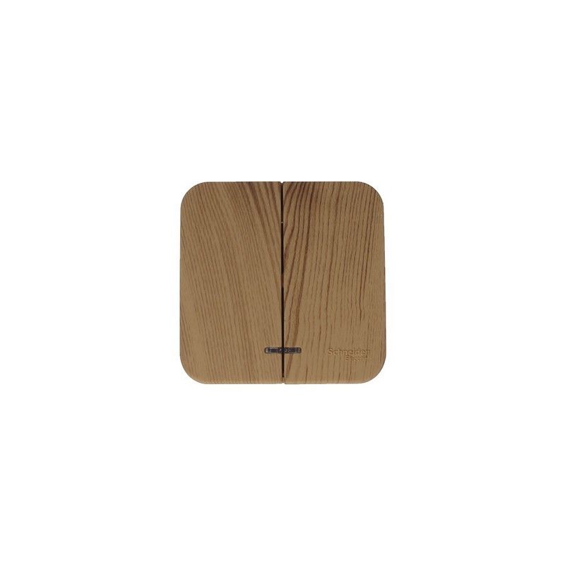 Blanca ясень розетки и выключатели Выключатель SE Blanca 2-клавишный Ясень наружный с подсветкой изолир. пластина BLNVA105115