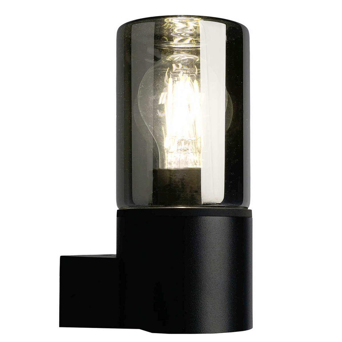 Уличные настенные светильники Светильник Feron DH1801 садово-парковый на стену вверх E27 черный 51992 