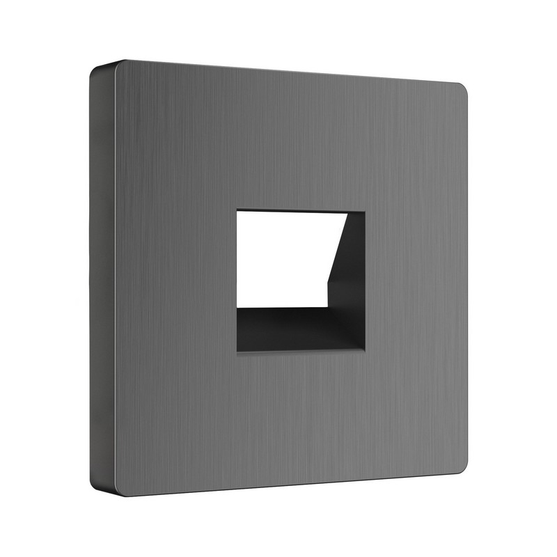 Werkel Графит рифленый механизмы Накладка Werkel для розетки телефонной RJ11 (графит рифленый) WL04-RJ-11-CP