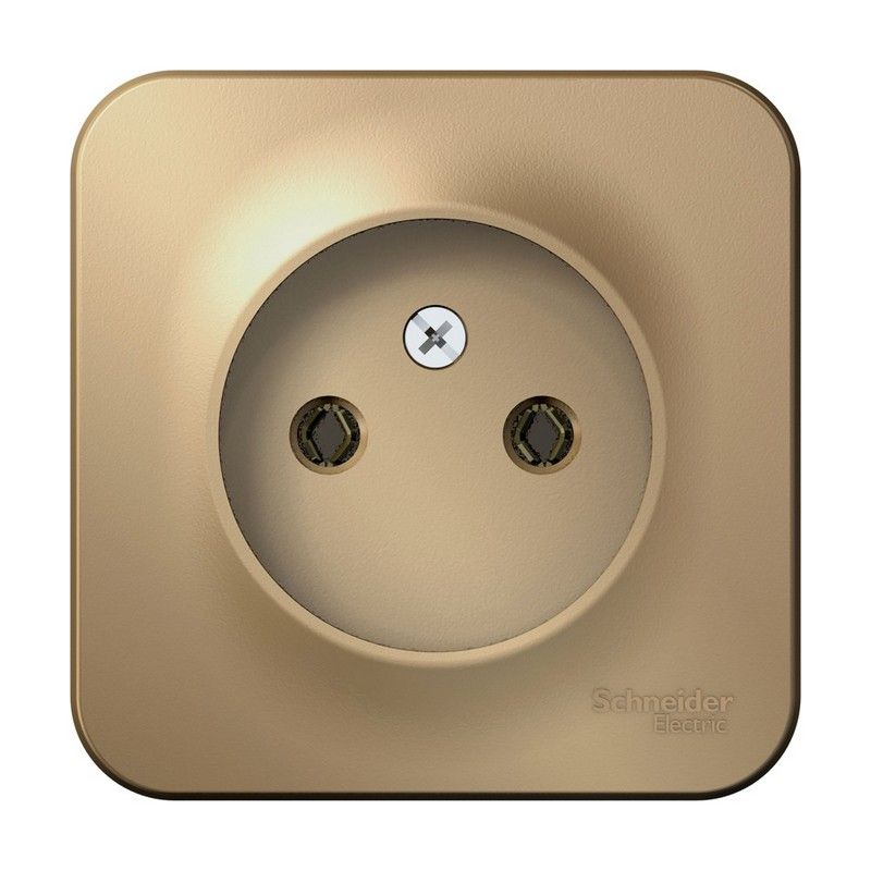 Blanca титан розетки и выключатели Розетка SE Blanca б/з Титан наружный без шторок изолир. пластина BLNRA000114