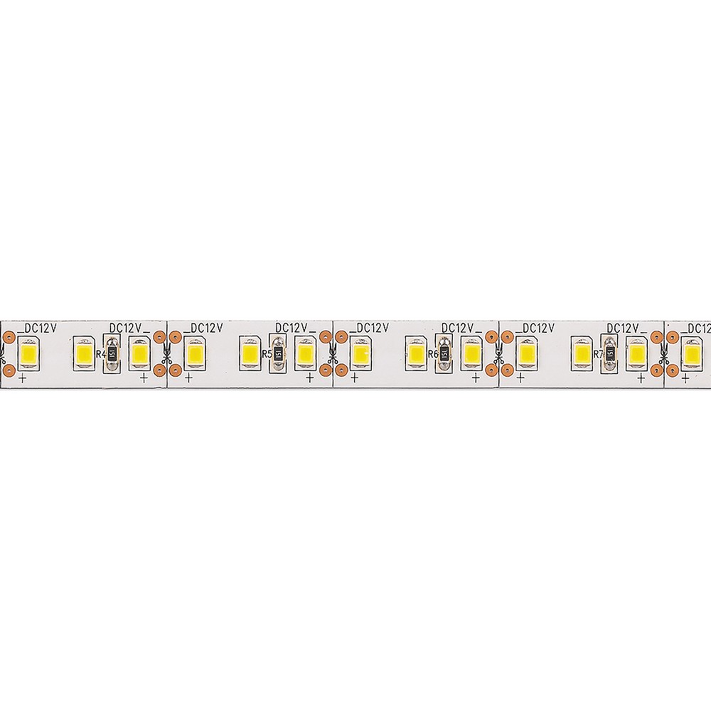 Светодиодная лента белая теплая Лента светодиодная Feron LS612 120SMD(2835)/м 9.6Вт/м 12V 3000К IP20 5 метров  27730 