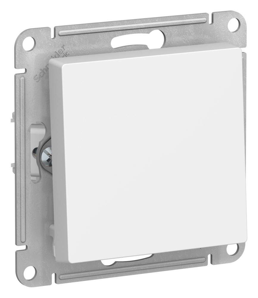 AtlasDesign Белый Выключатель Systeme Electric AtlasDesign Белый 1-клавишный 2-полюсный, 10А, механизм ATN000121