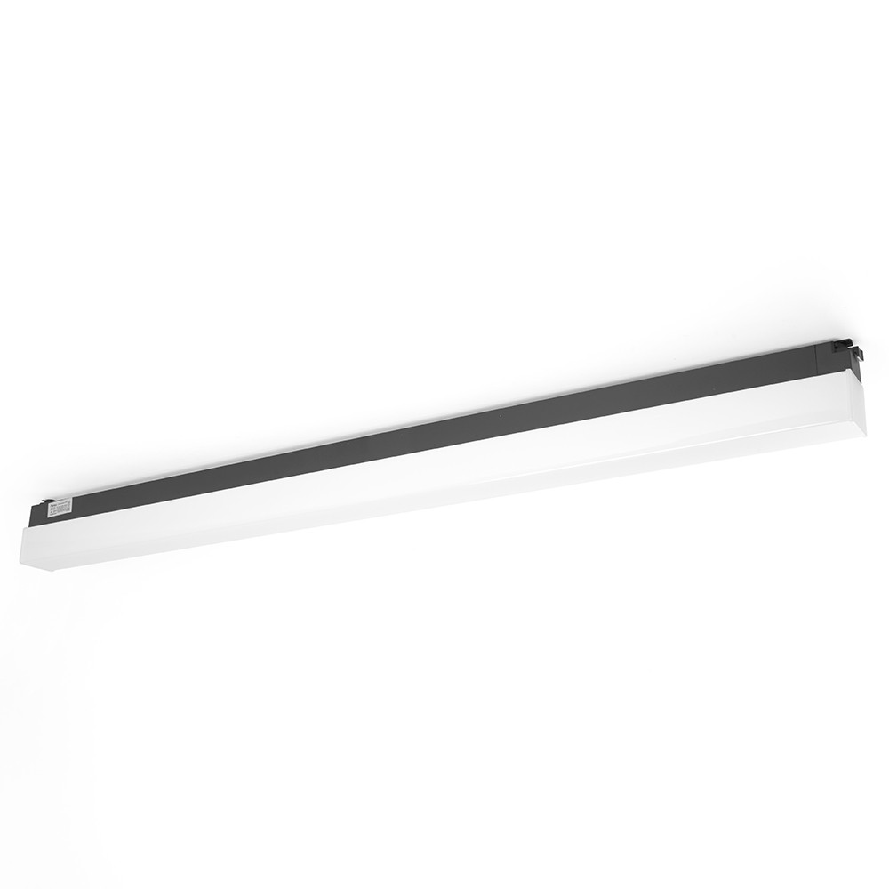 Трековые светодиодные светильники Светодиодный светильник Feron AL120 трековый однофазный на шинопровод 60W 6500K 160 градусов черный 48573 