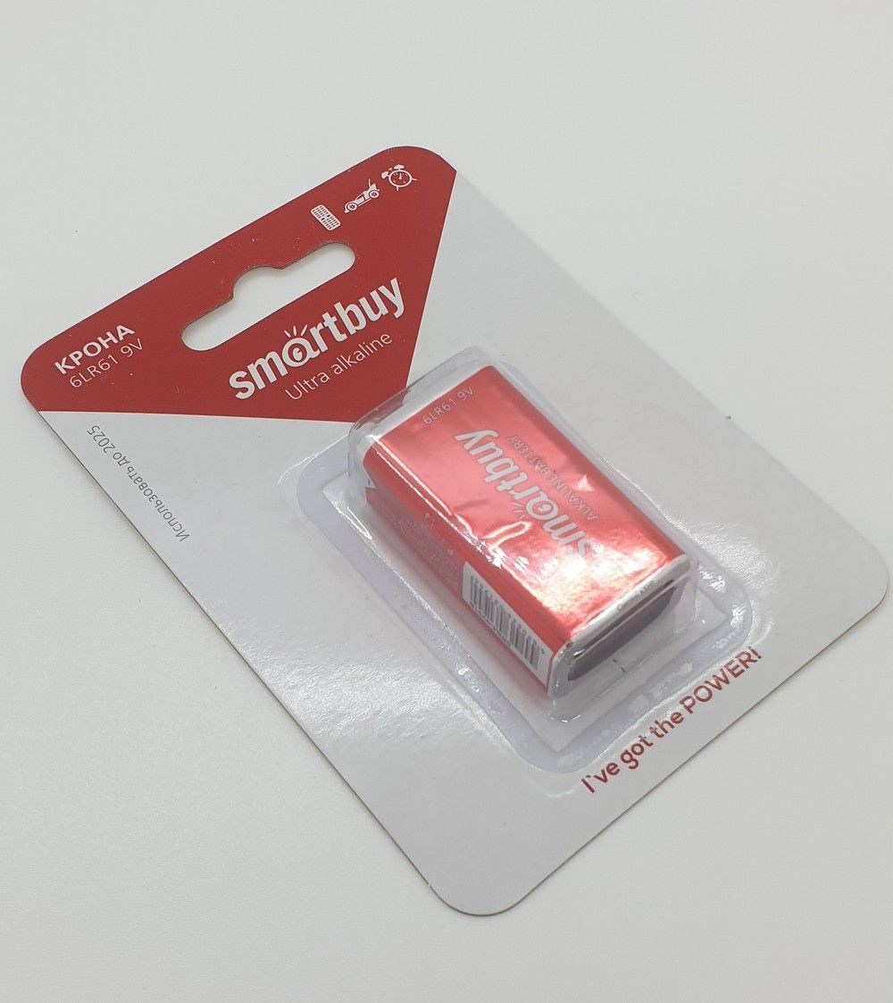 Батарейки Батарейка Smatrbuy крона 6LR61 9V