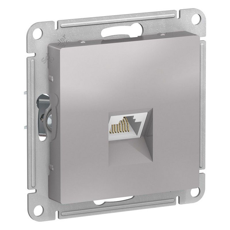 AtlasDesign Алюминий Розетка компьютерная Systeme Electric AtlasDesign Алюминий RJ45, ATN000383