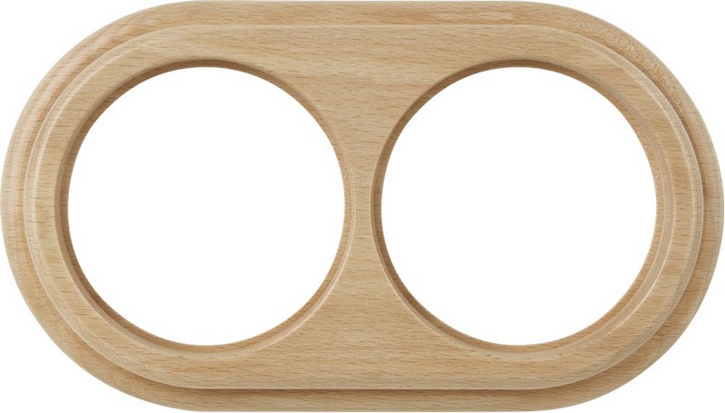 Werkel Ретро Рамка Werkel ретро WL15-frame-02 (светлый бук) на 2 поста