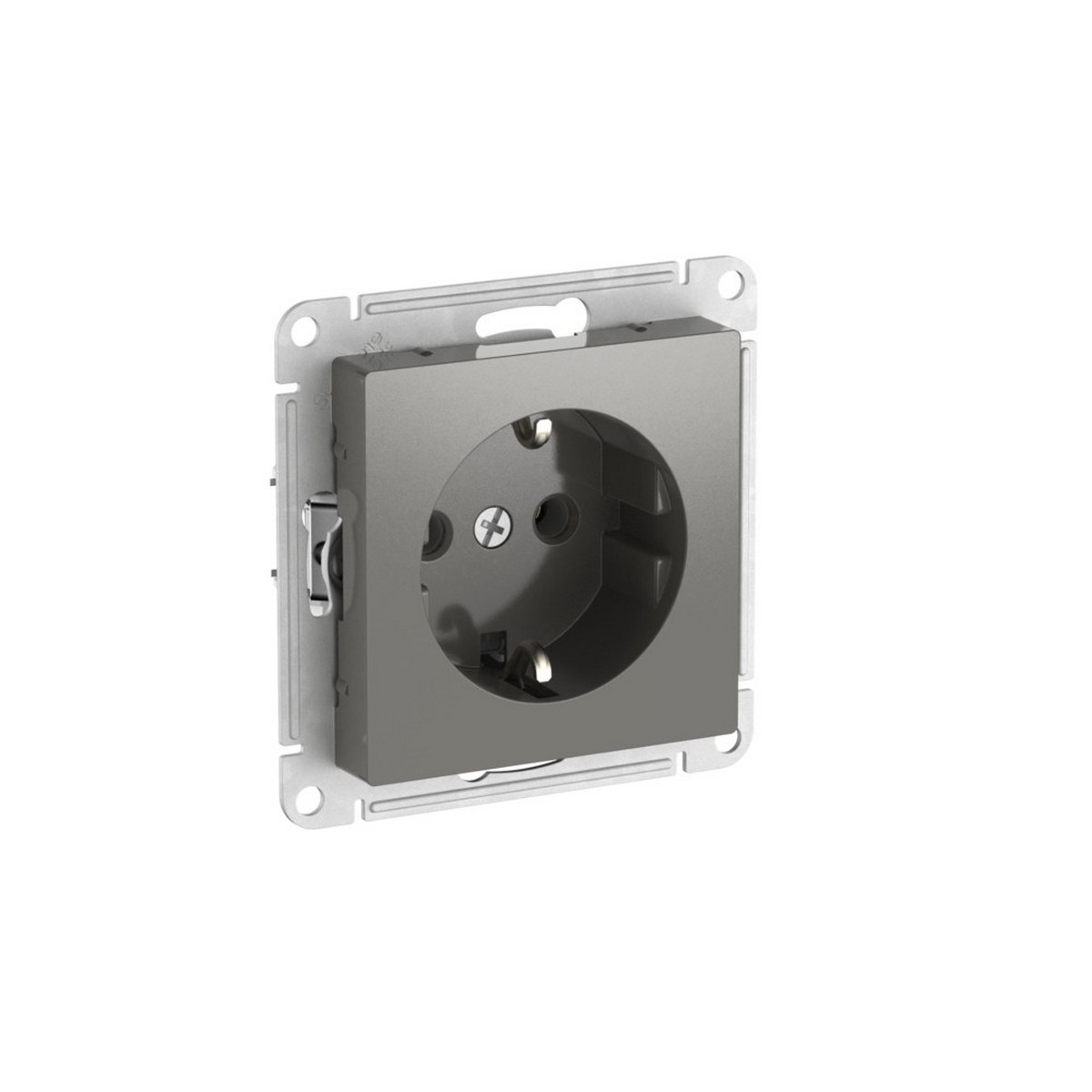 AtlasDesign Сталь Розетка SE AtlasDesign Сталь с заземлением быстрозажим. клем. ATN000943S
