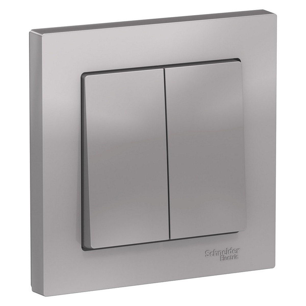 AtlasDesign Алюминий Выключатель 2-клавишный Systeme Electric AtlasDesign Алюминий в сборе ATN000352