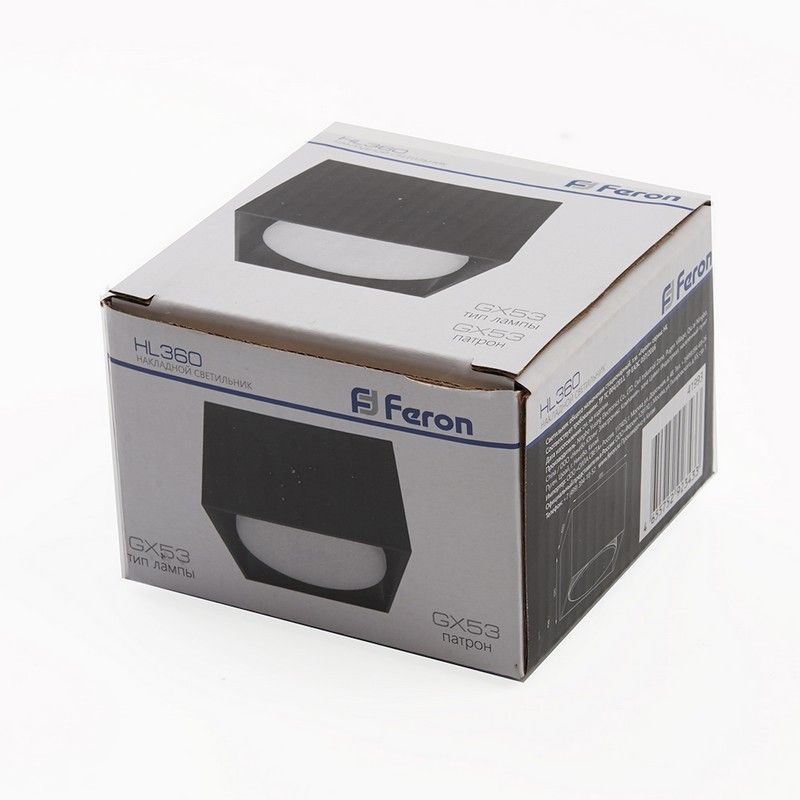 Светильники споты светодиодные Светильник спот потолочный Feron HL360 12W GX53 черный 41993 