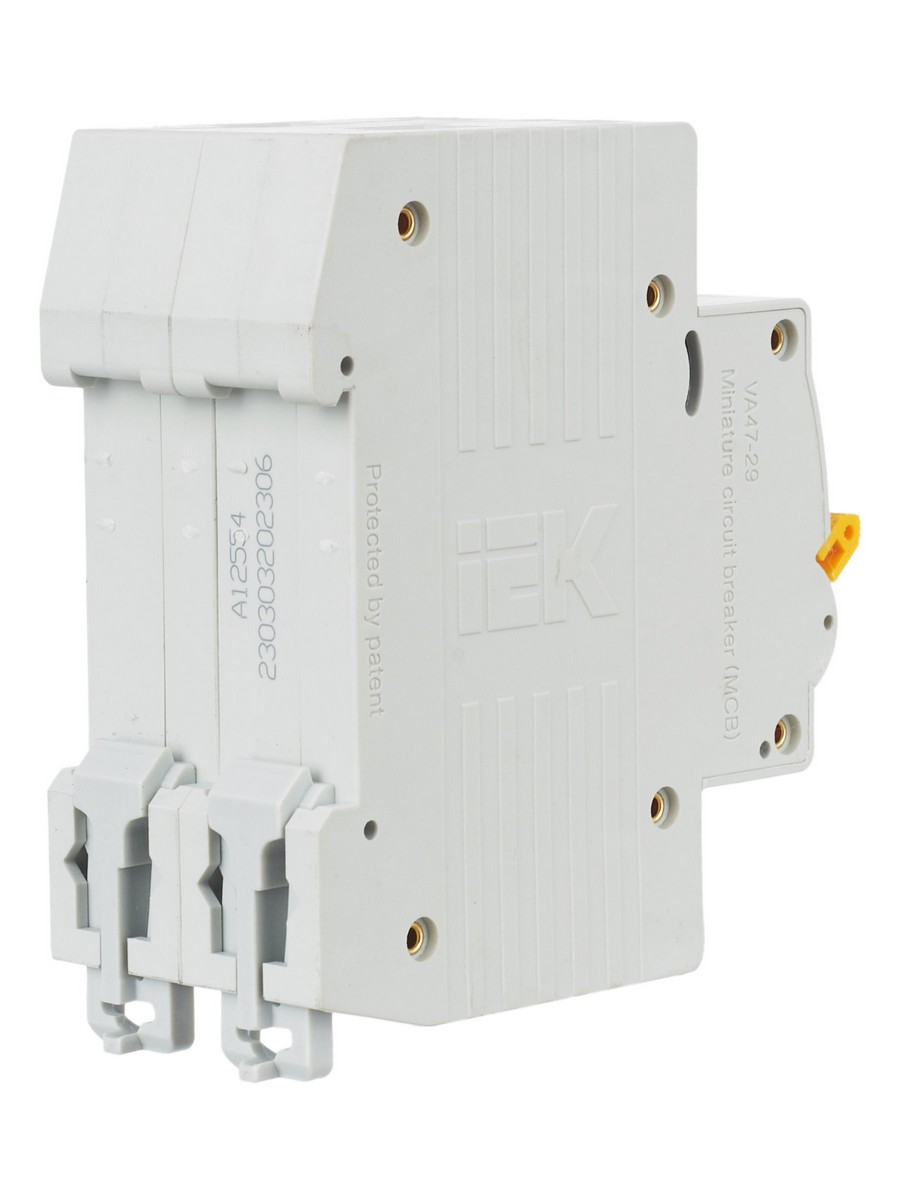 2 полюсные (двухполюсные) Автоматический выключатель IEK KARAT ВА47-29 2Р 6А 4,5кА х-ка С MVA20-2-006-C 