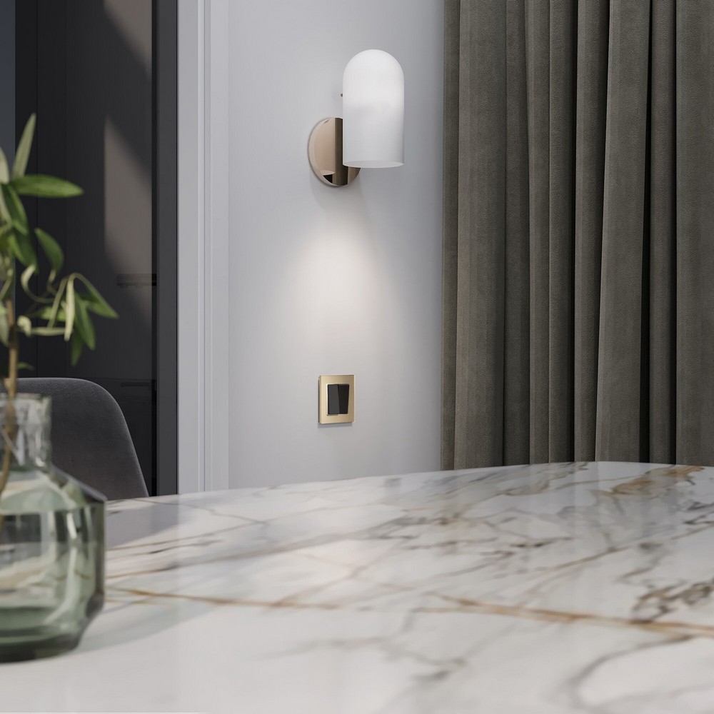 Werkel Черный акрил Выключатель Werkel двухклавишный (черный акрил) W11200480