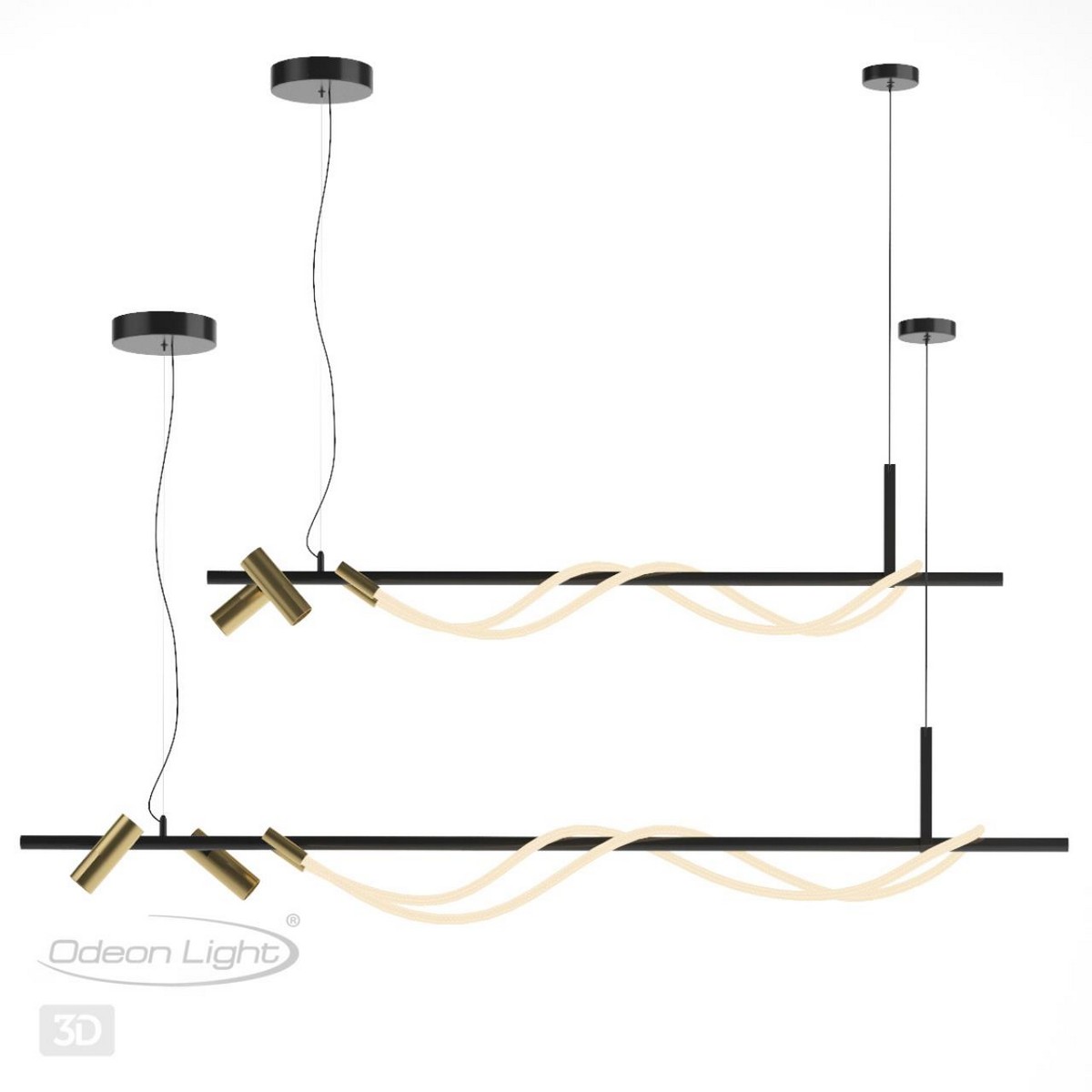 Подвесные светодиодные светильники Подвесной светильник ODEON LIGHT 4397/30L CORDA 