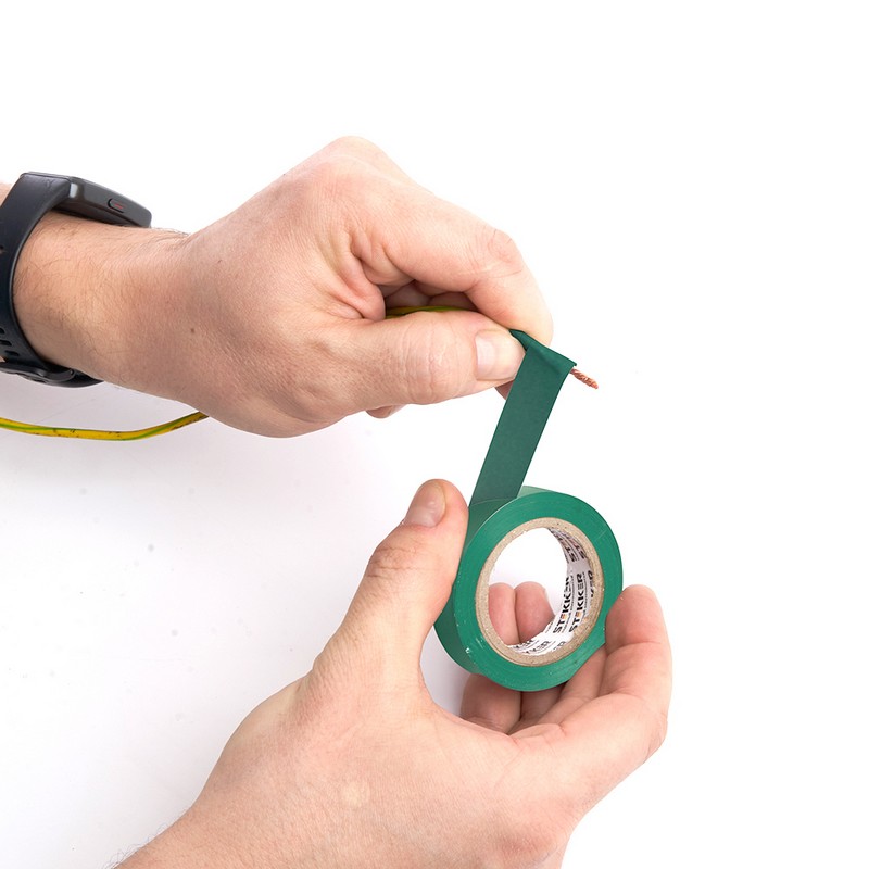 Изолента STEKKER INTP01315-10 0,13*15 мм. 10 м. зеленая 39900