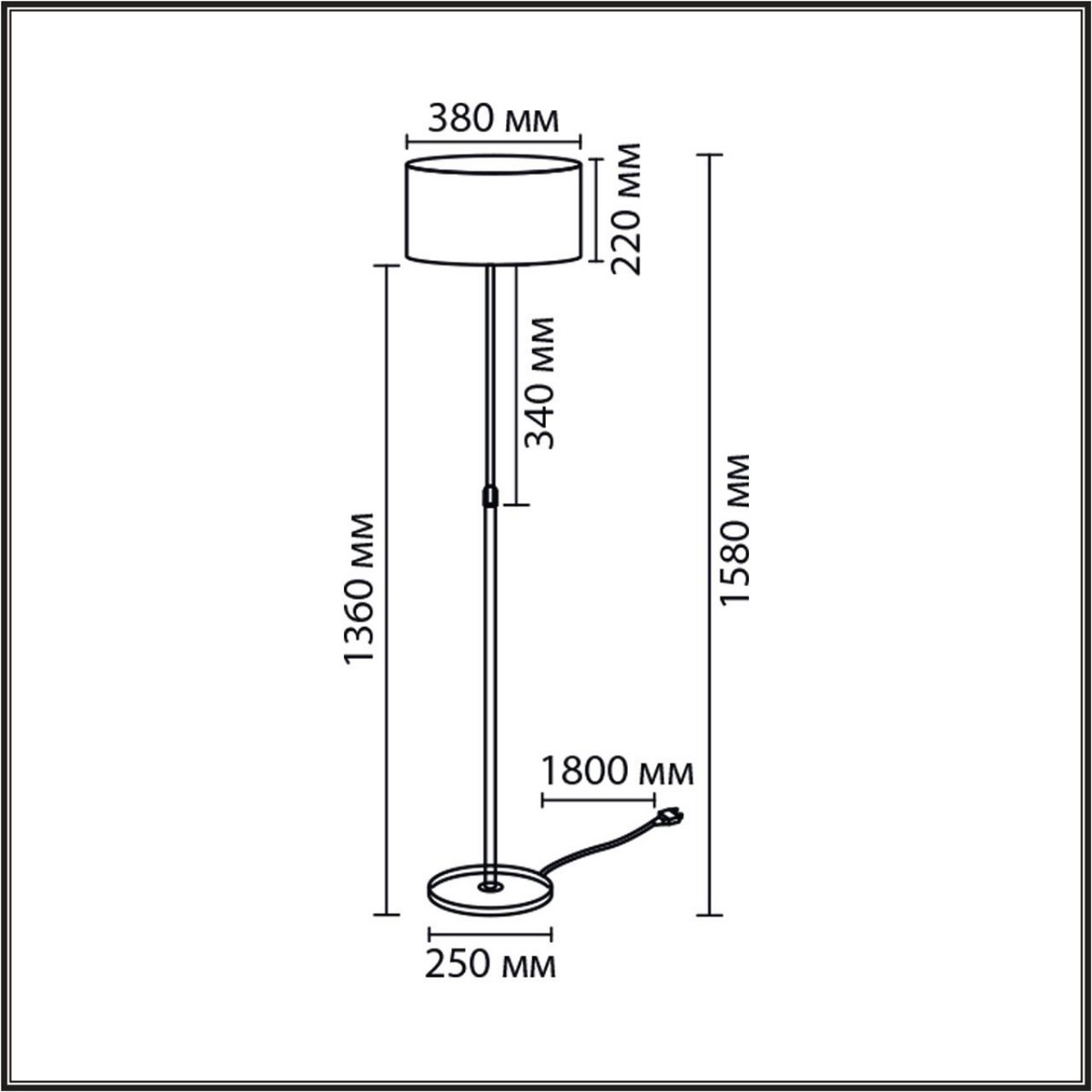 Торшеры Торшер LUMION 8358/1F IRISA 
