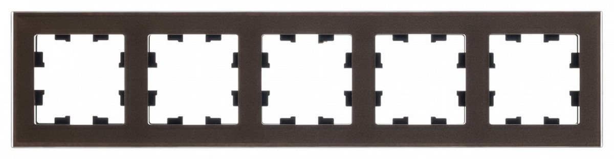 AtlasDesign Рамки Nature Рамка Systeme Electric AtlasDesign Nature Стекло Мокко 5-ая универсальная ATN320605