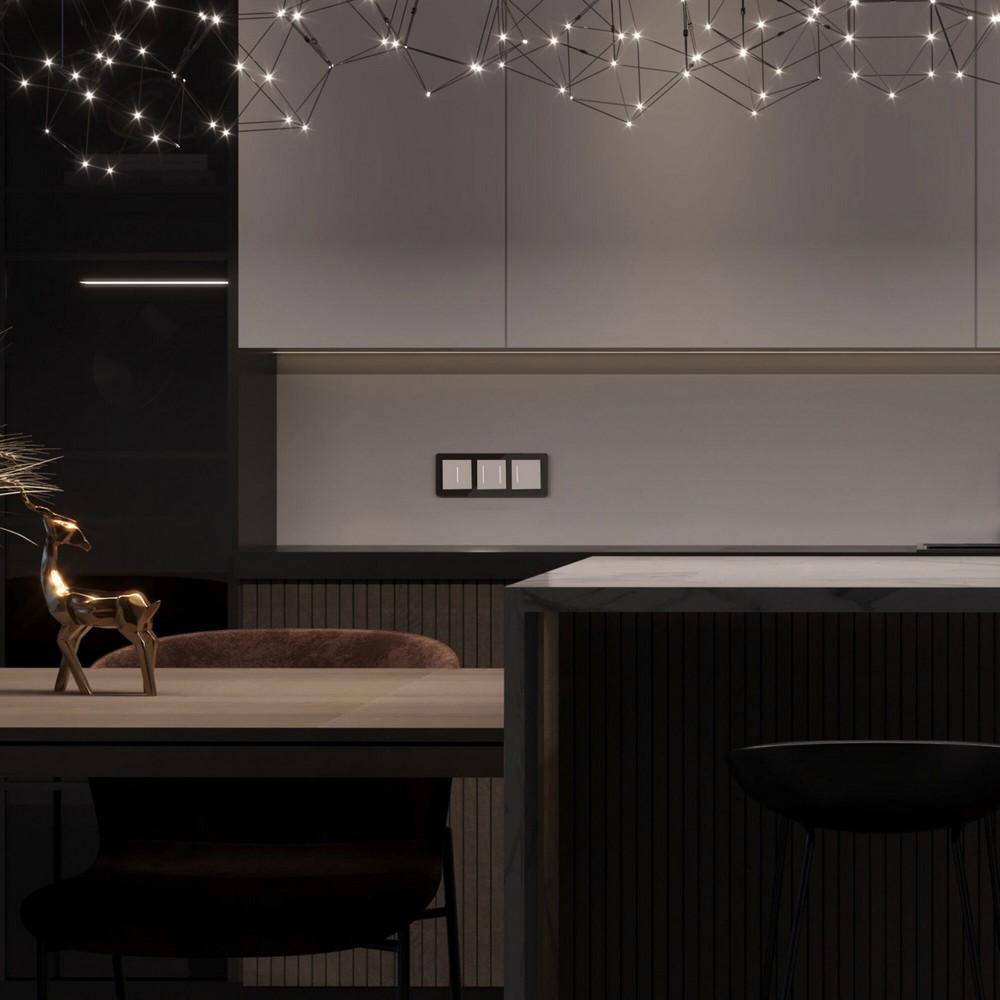 Werkel Белый механизмы Сенсорный выключатель Werkel двухклавишный с подсветкой (белый) W45220010