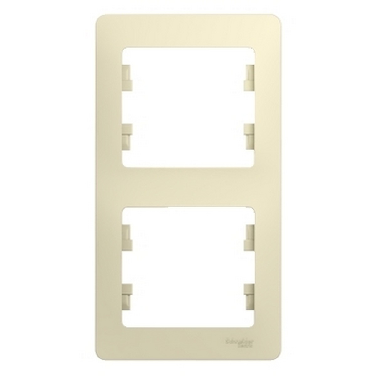 Glossa Бежевый Рамка Systeme Electric Glossa Бежевый 2-я, вертикальная GSL000206