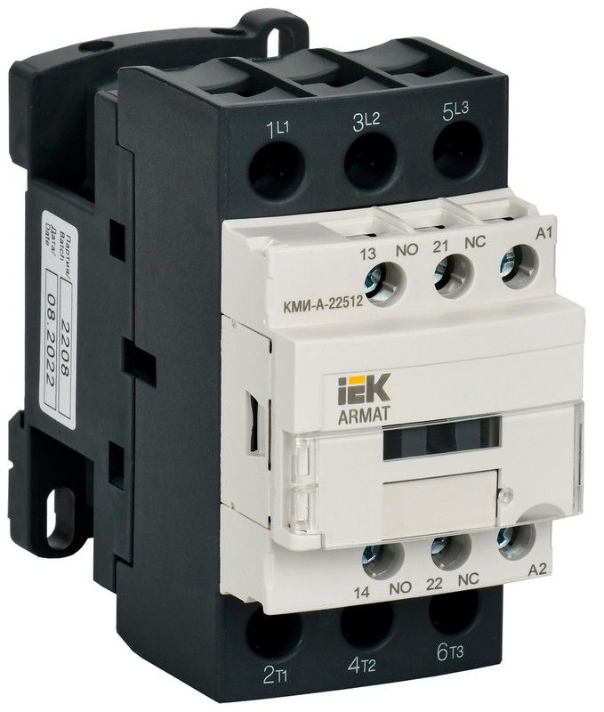 Контакторы Контактор IEK ARMAT КМИ-А-22512 LC1D 25А 400В/АС3 1НО/1НЗ AR-ACC-21-025-400-11 